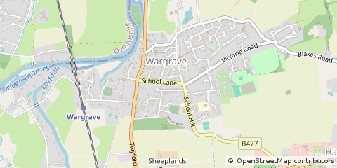 Map of Wargrave, Berks
