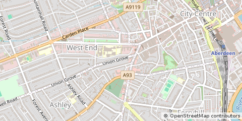 Map of Aberdeen