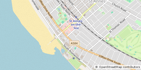 Map of Lytham ST. Annes, Lancashire