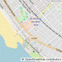 Map of Lytham ST. Annes, Lancashire