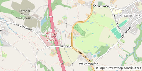 Map of Chorley, Lancashire