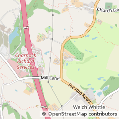 Map of Chorley, Lancashire