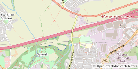 Map of Birstall, West Yorkshire