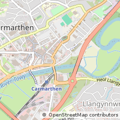 Map of Carmarthen, Carms