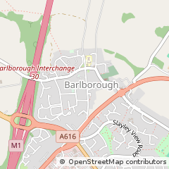 Map of Chesterfield, South Yorkshire