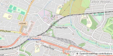 Map of Poole, Dorset