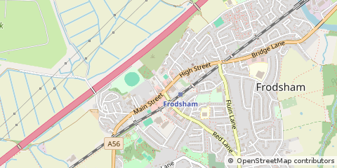 Map of Frodsham, Cheshire