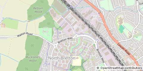 Map of Peterborough, Cambridgeshire