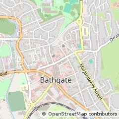 Map of Bathgate, West Lothian