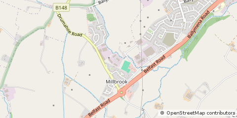 Map of Millbrook, Larne
