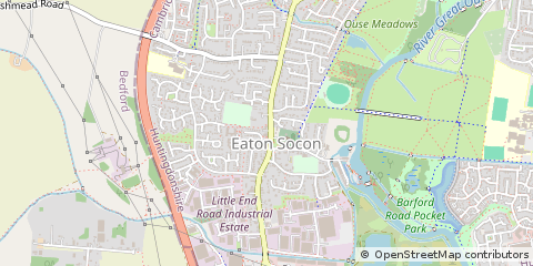 Map of ST. Neots, Cambs