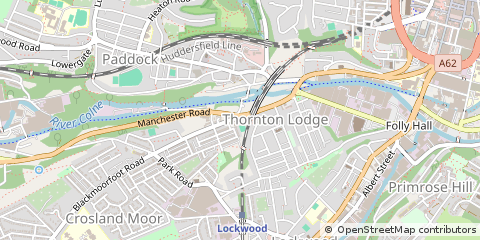 Map of Huddersfield