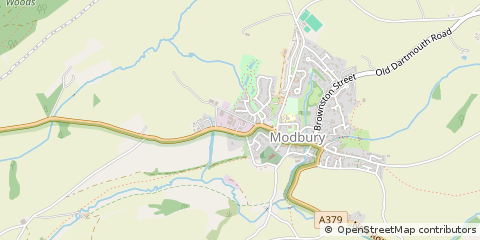 Map of Ivybridge, Devon