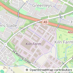 Map of Milton Keynes, Bucks