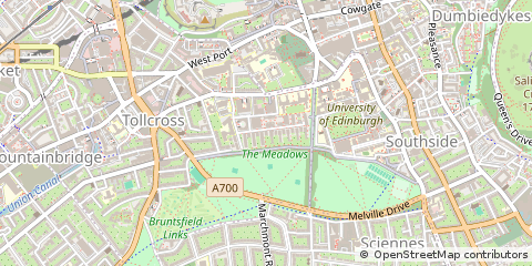 Map of Edinburgh, Lothian