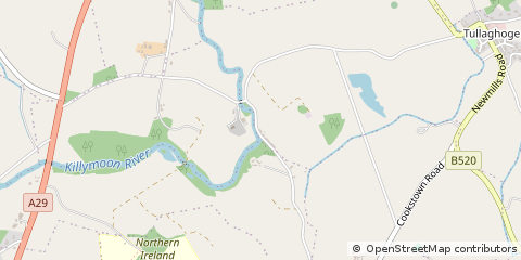 Map of Cookstown, CO. Tyrone