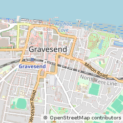 Map of Gravesend, Kent