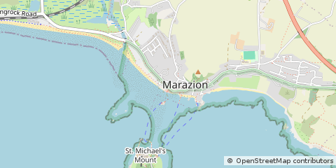Map of Marazion, Cornwall