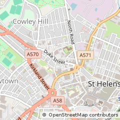 Map of ST Helens, Merseyside