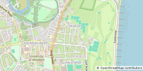 Map of Aberdeen, Aberdeenshire