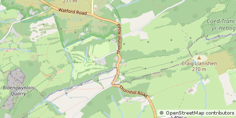 Map of Caerphilly