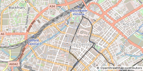Map of Manchester