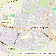 Map of Oldmeldrum, Aberdeenshire