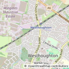 Map of Westhoughton, Lancashire