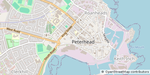 Map of Peterhead