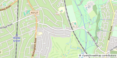 Map of Sutton Coldfield, West Midlands