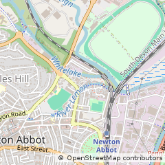 Map of Newton Abbot, Devon