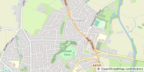 Map of Solihull