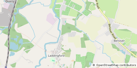 Map of Laddingford, Kent