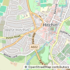 Map of Hitchin, Hertfordshire