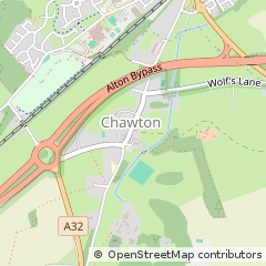 Map of Chawton, Alton, Hampshire