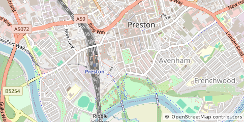 Map of Blackburn, Lancashire