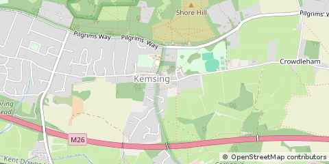 Map of Sevenoaks, Kent