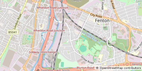 Map of Fenton, Staffordshire