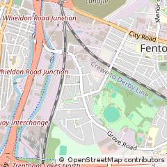 Map of Fenton, Staffordshire
