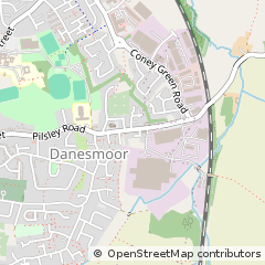 Map of Danesmoor, Chesterfield