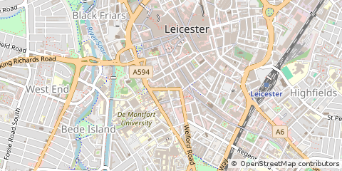 Map of Leicester