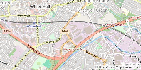 Map of Willenhall, West Midlands
