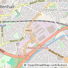 Map of Willenhall, West Midlands