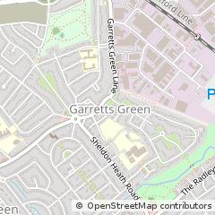 Map of Birmingham, West Midlands