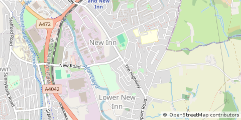 Map of Pontypool
