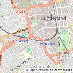 Map of Sunderland