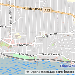 Map of Leigh-on-SEA
