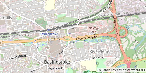 Map of Basingstoke, Hampshire