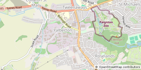Map of Paignton, Devon