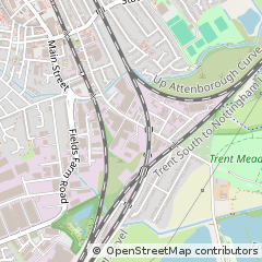 Map of Long Eaton, Nottingham, Nottinghamshire